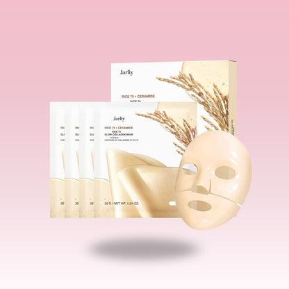 Rice 70 + Ceramide Glow Collagen Mask - Jarliy